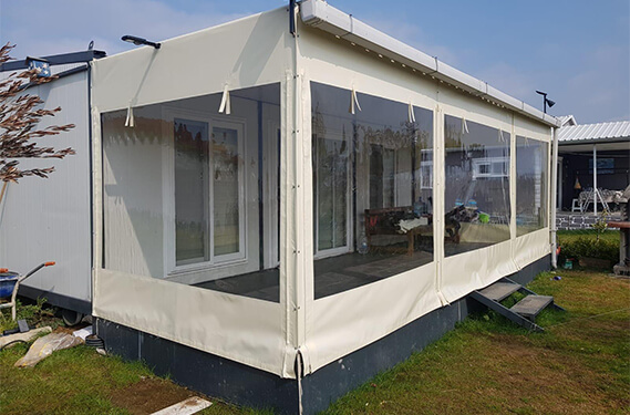 Fermuarlı Şeffaf Tente